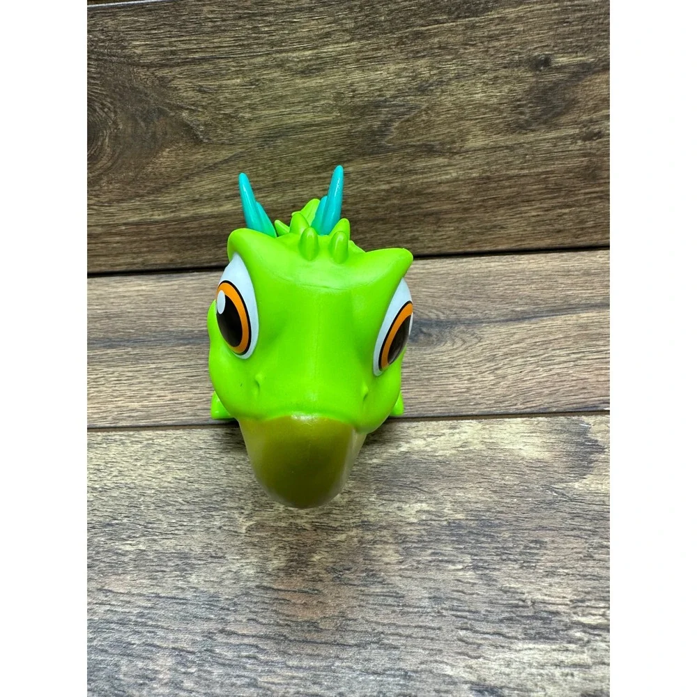 ZURU Smashers‎ Junior Vibrant Green Dragon Dinosaur Toy Figure with Teal Spikes